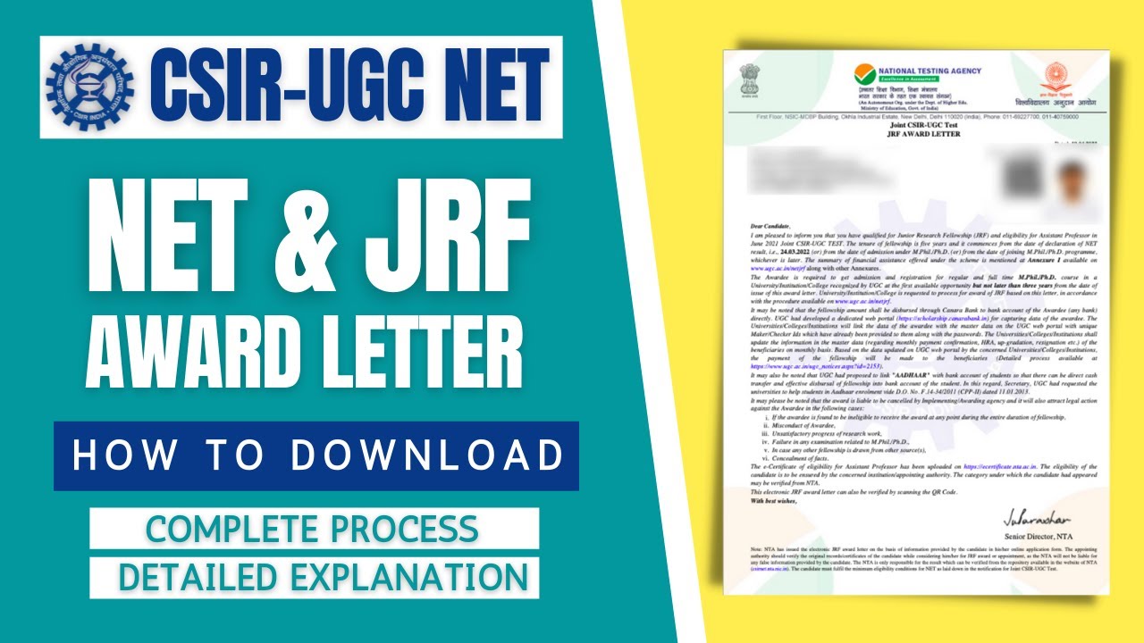 UGC JRF & LS (NET) Certificate: How to Download | Complete Process | All 'Bout Chemistry