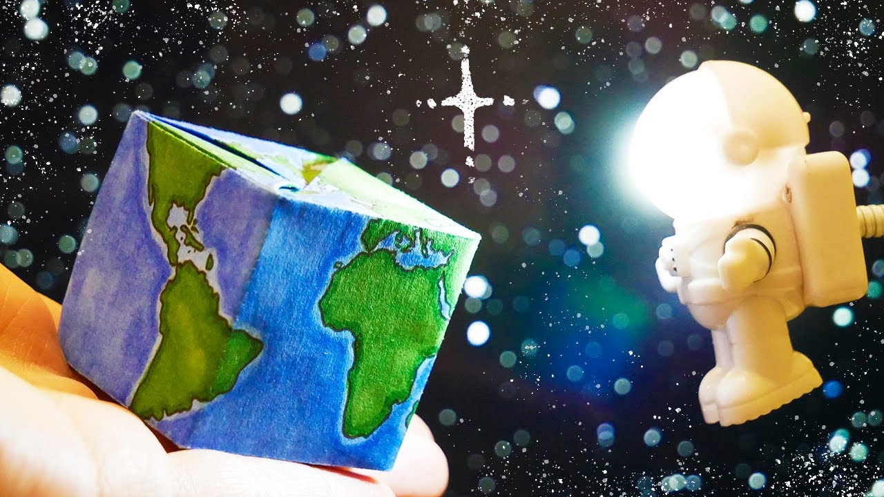 How to make Earth Cube | Diy origami Earth Cube