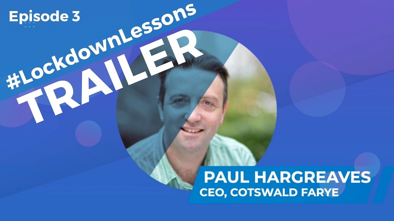 #LockdownLessons Ep:3 Trailer with Paul Hargreaves