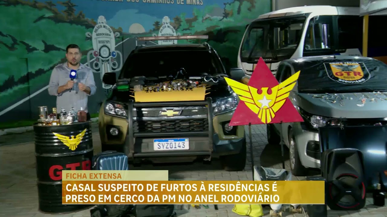 Casal suspeito de furtos é preso com filhos em Belo Horizonte