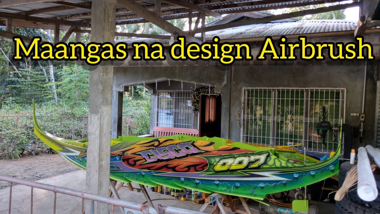 Airbrush on Boat amazing design