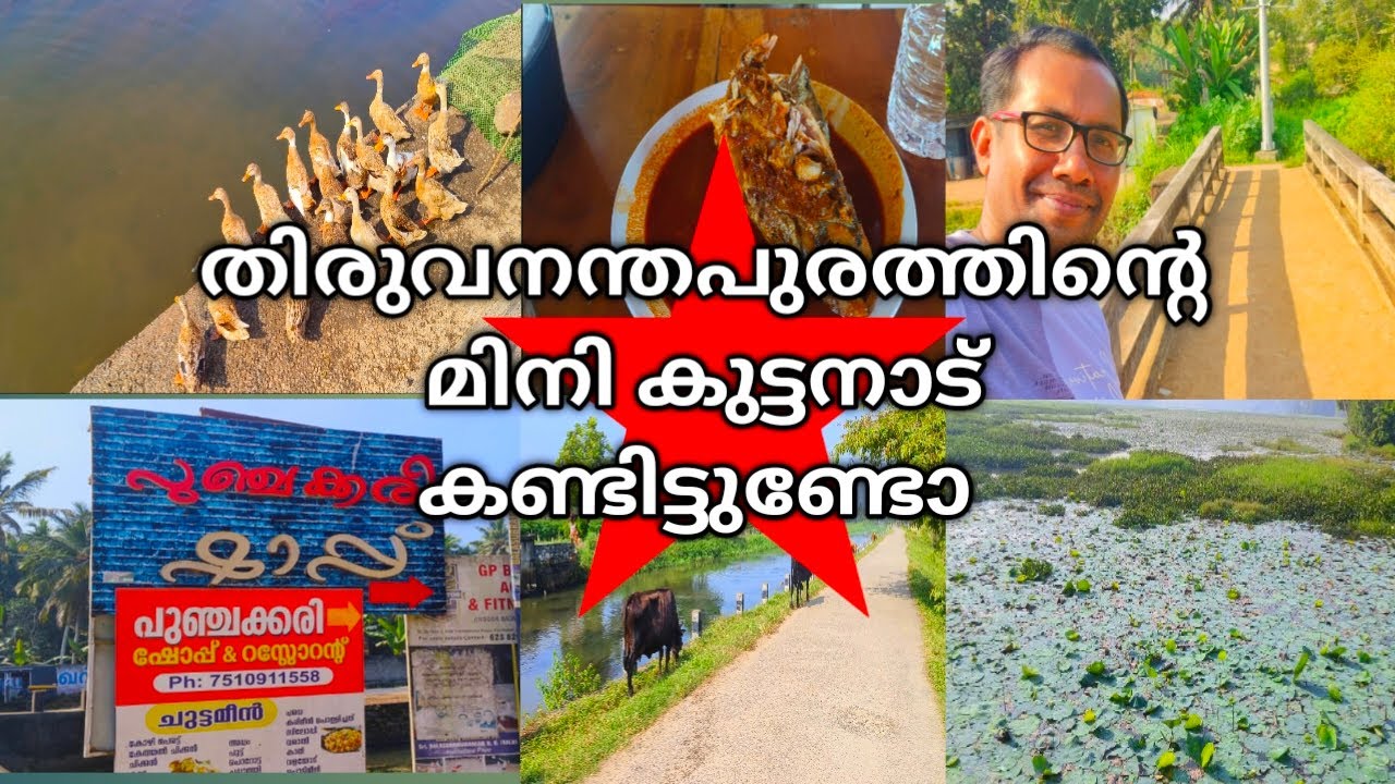 Vellayani Lake | Punchakkari toddy shop | Kireedam bridge | Trivandrum tourist places
