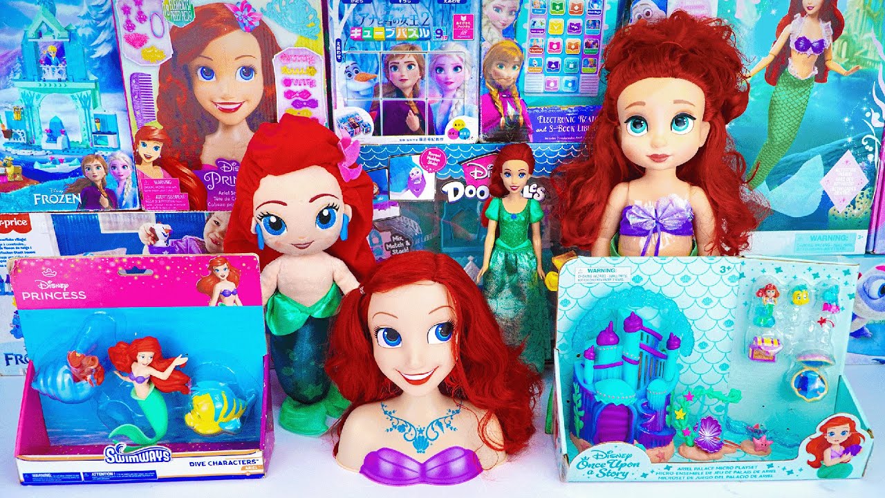 Unboxing Special Princess Ariel Styling Head Toy | Ariel Mini Palace and Doll Toys Review
