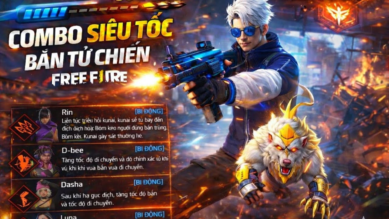[Free Fire] Toàn FF C2| Thử thách các combo tử chiến #Part 3: Combo siêu tốc bắn.