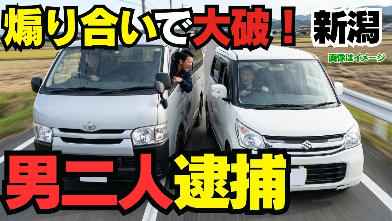 【アホ同士の意地の張り合い】軽乗用車vsバン！互いにあおり運転で激突…免許取り消しと危険運転の代償