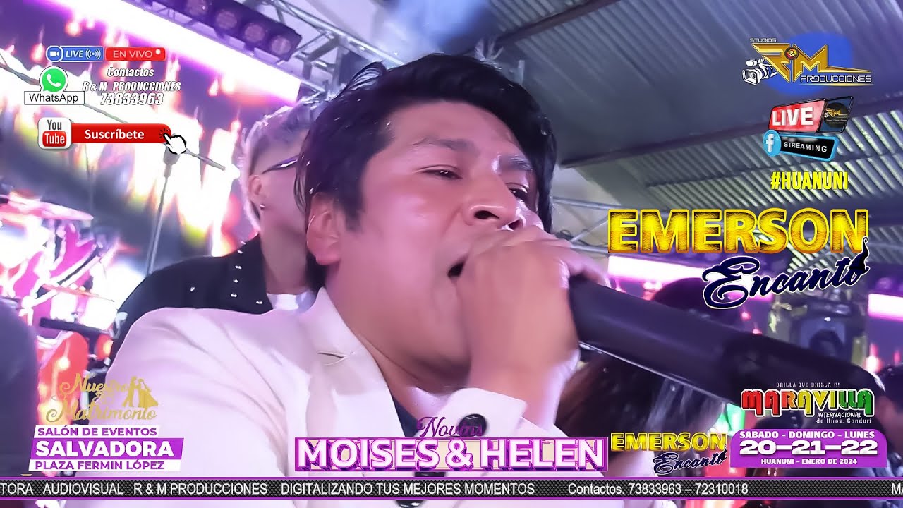 Emerson y su Grupo Encanto 💞 BODA de MOISES Y HELEN// Salón de Eventos 