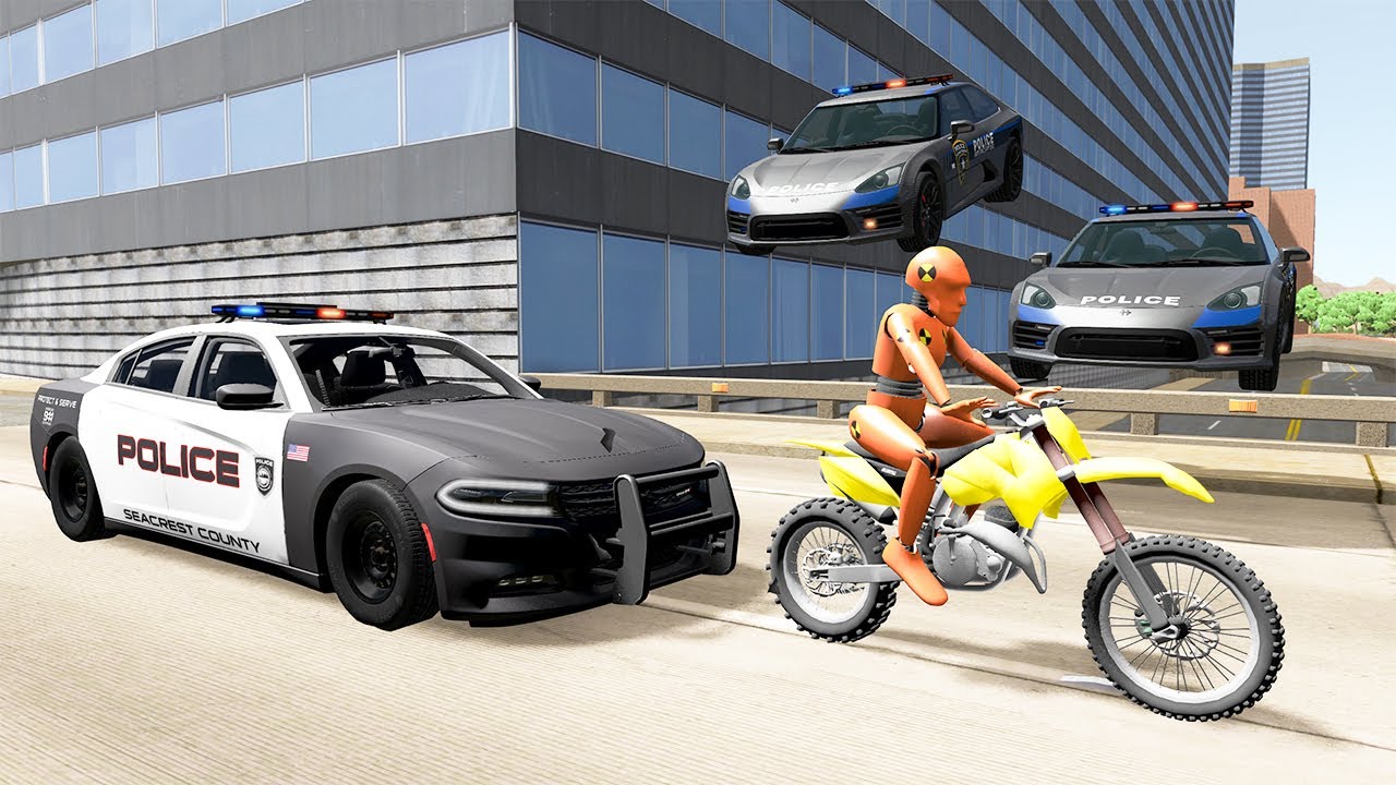 Police Car Chases #56 - BeamNG DRIVE | SmashChan