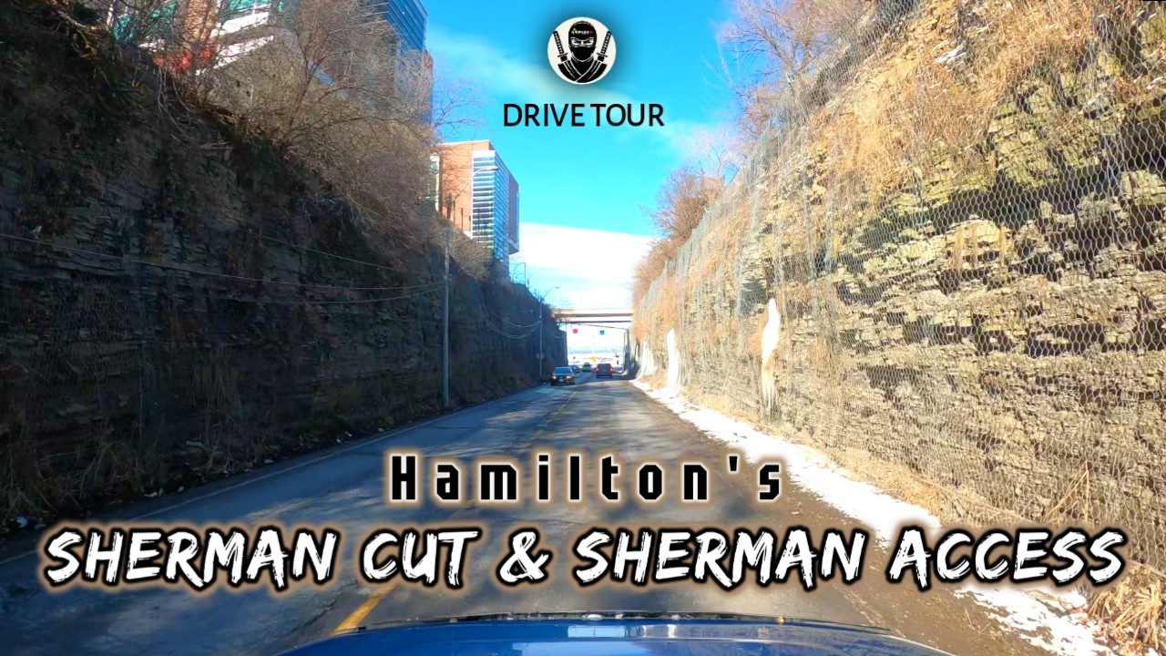 Streets of Hamilton  //  Driving Down The Mountain via Sherman Cut & Sherman Access  //  2026  