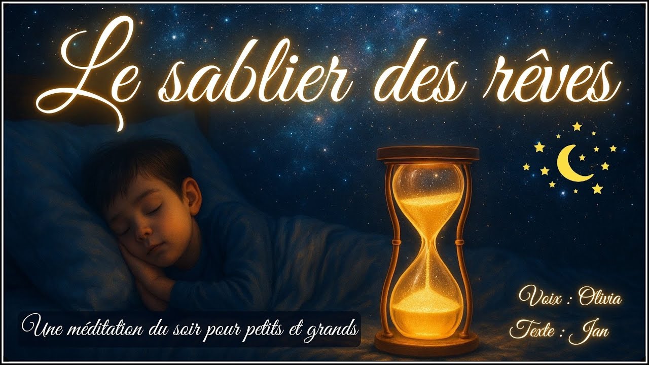 🌸 Méditation guidée du soir pour enfants et parents - Le sablier des rêves - Endormissement profond