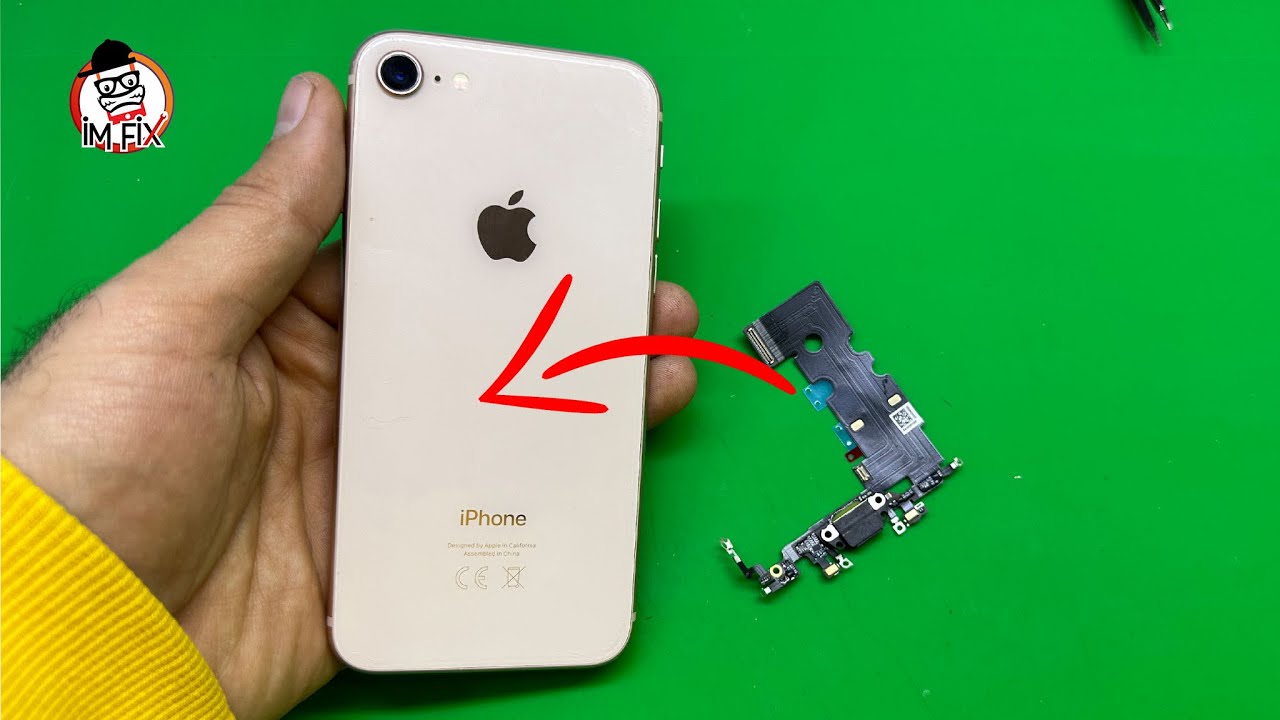 Как пошагово заменить зарядный порт на iPhone 8 и 8 plus