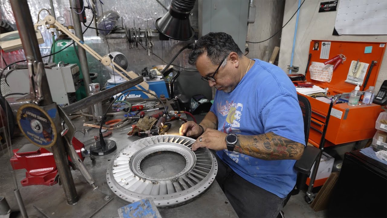 Aero Turbine Military Jet Engine Rebuilding by Midland Video Productions