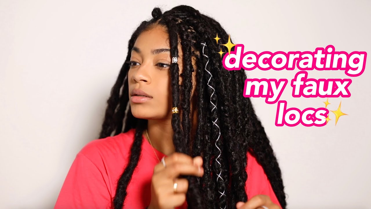 Decorating My Faux Locs! | jasmeannnn