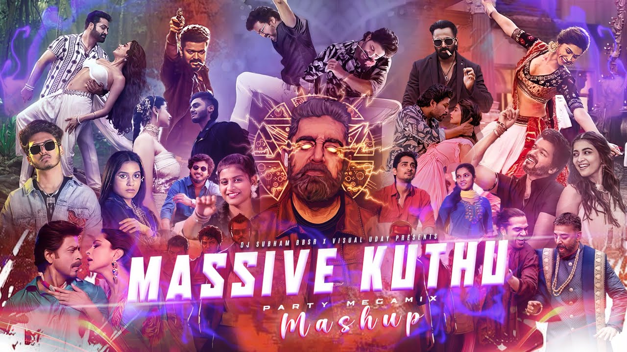 MASSIVE KUTHU MASHUP 2025 [4K] | SOUTH x NORTH MSP | 🌈 PARTY MEGA MIX | DJ SUBHAM BBSR x VISUAL UDAY