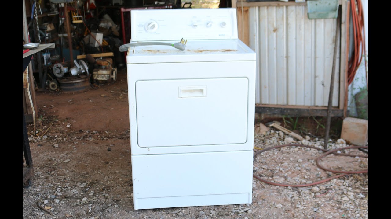 Scrapping out a Dryer for shred and copper wire