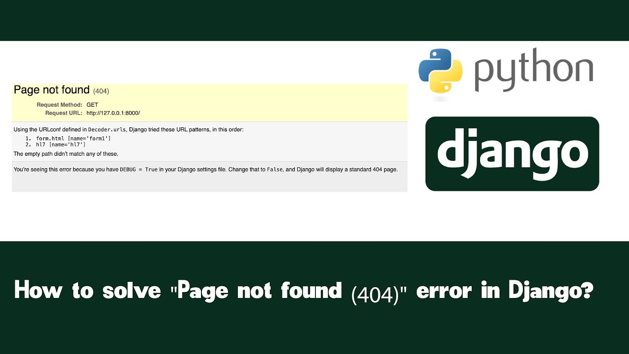how to solve ''Page not found (404)