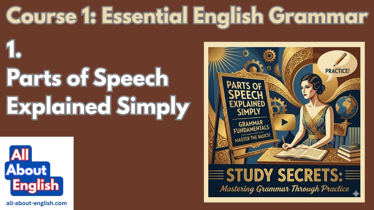 1 Parts of Speech Explained Simply