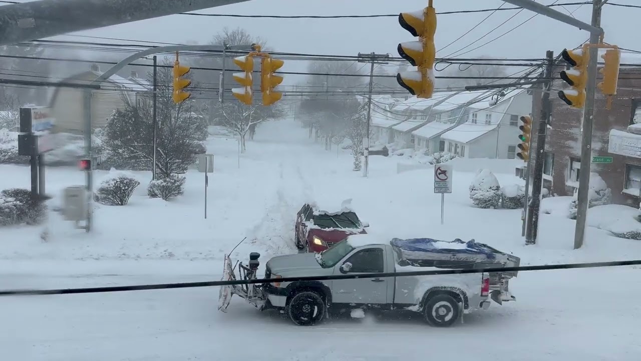 Nieve nieve, severa, en Long Island