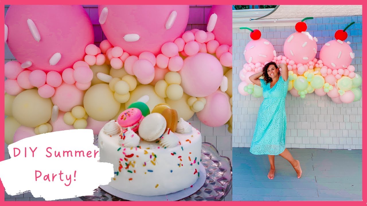 Summer Party Ideas for Kids: DIY Ice Cream Party! Plan & Prep With Me on Cape Cod