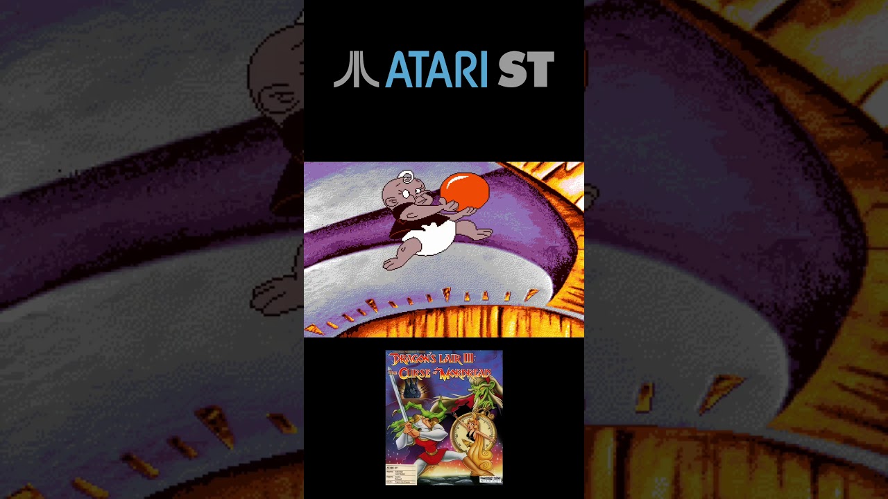 Dragon&rsquo;s Lair III на Atari ST &ndash; Анимированное фэнтези и брутальный темп 🐉⚔️ #dragonslair