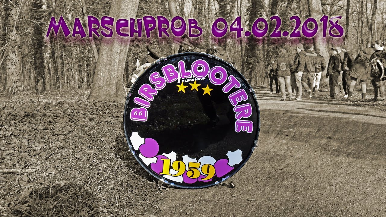 Birsblootere - Marschprob Lange Erlen 04.02.2018