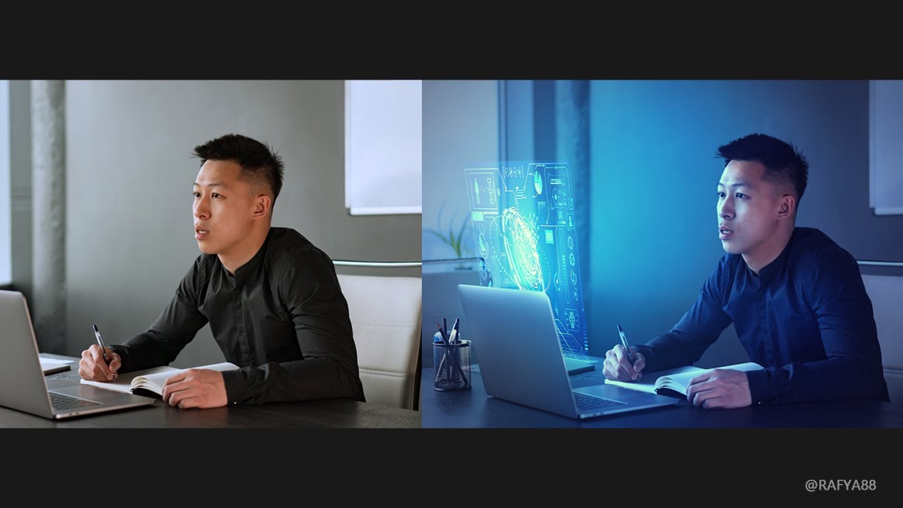 Adding a Glowing HUD Effect in Photoshop