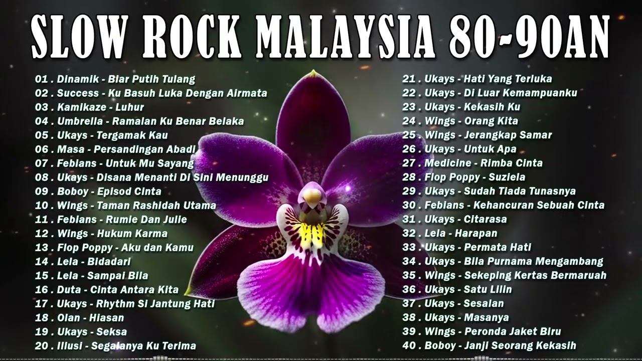 KOLEKSI 40 LAGU2 JIWANG 80AN - 90AN - LAGU JIWANG 80AN DAN 90AN TERBAIK -LAGU SLOW ROCK MALAYSIA