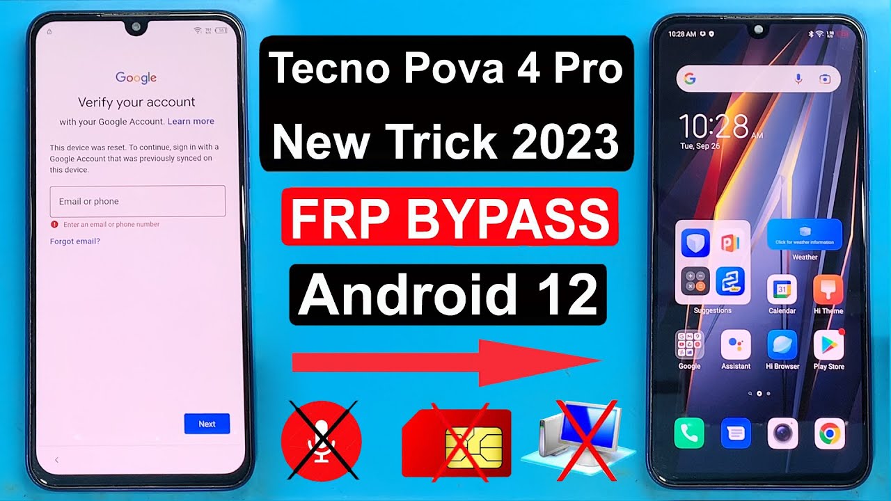 Tecno Pova 4 Pro FRP Bypass Android 12 Update | Tecno LG8N Google Account Bypass Without Pc |100% Ok