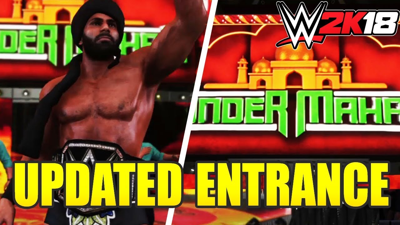 WWE 2K18 JINDER MAHAL UPDATED ENTRANCE + Graphics and Custom Titantron! (w/Formula)