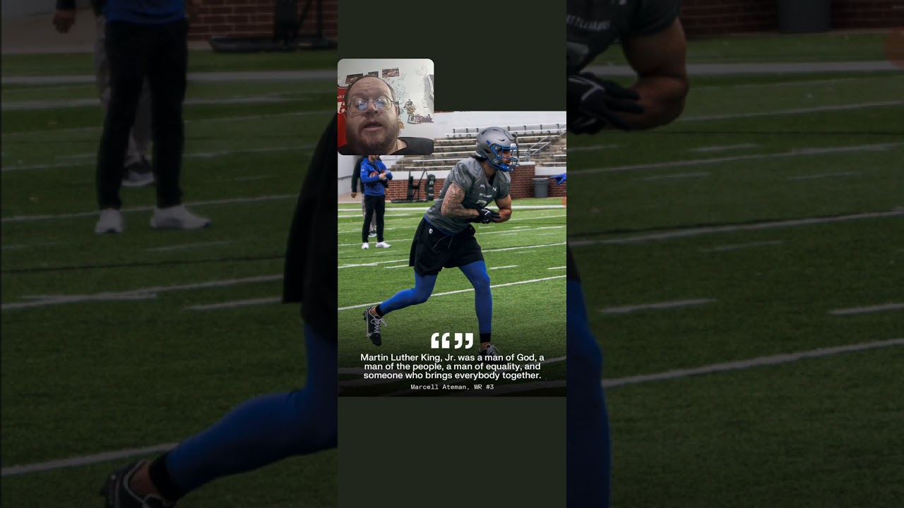 XFL Battle Hawks Marcell Ateman On Martin Luther King Jr