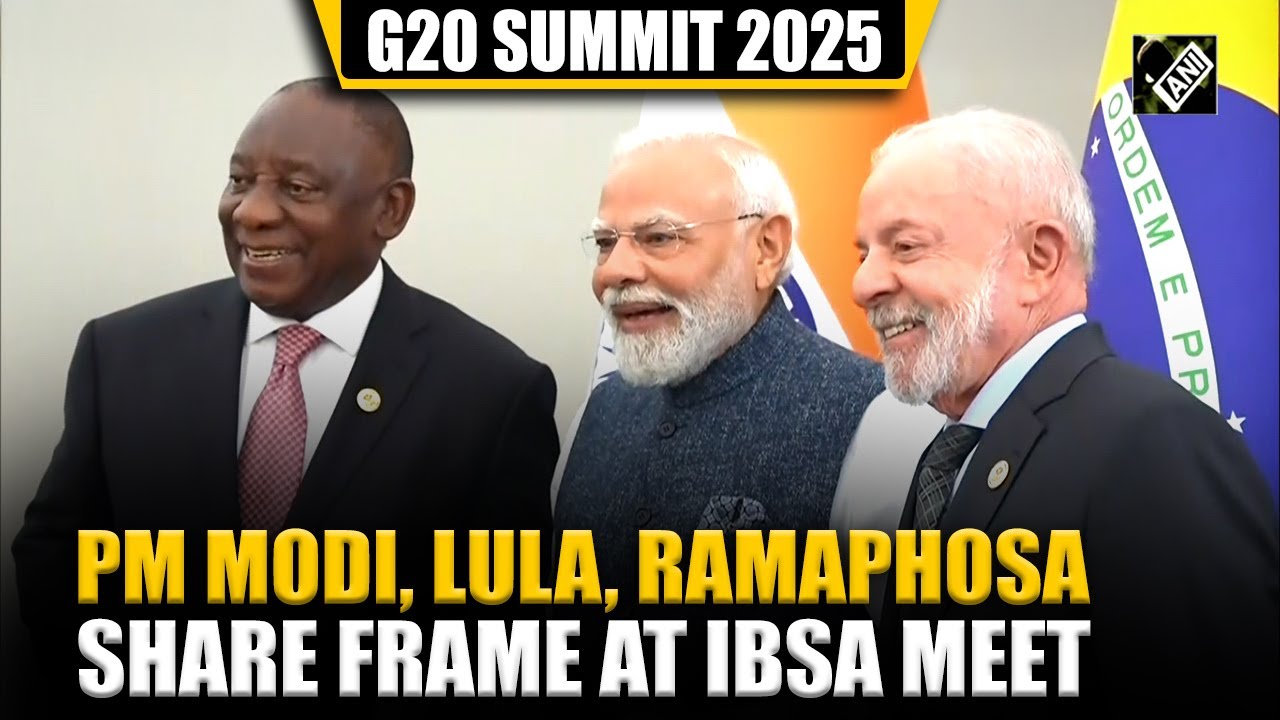 PM Modi, Brazil&rsquo;s Lula, S Africa&rsquo;s Ramaphosa share frame as they attend IBSA 2025 in Johannesburg