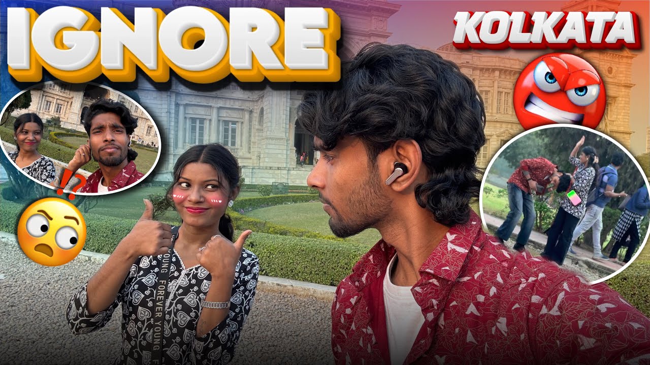 IGNORE PRANK ON  GIRLFRIEND 😱🥀💔|| Kolkata में Nisha को किया ignore 🤣😱💔// 97 The prank✨
