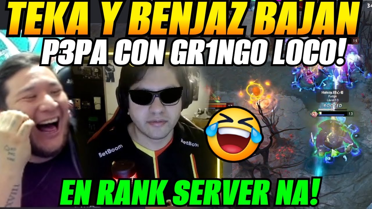 Q buen baje!😂Kingteka y Benjaz con gringo loco en RANKED!😂