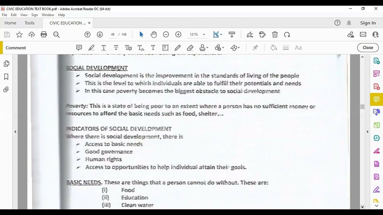 TOPIC 9 ECONOMIC AND SOCIAL DEVELOPMENT