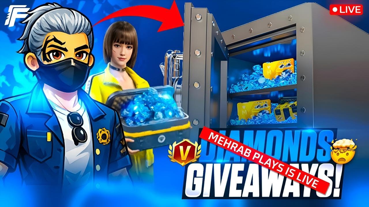 MEHRAB PLAYZ LIVE🔴Mega Giveaways Free Fire Pakistan