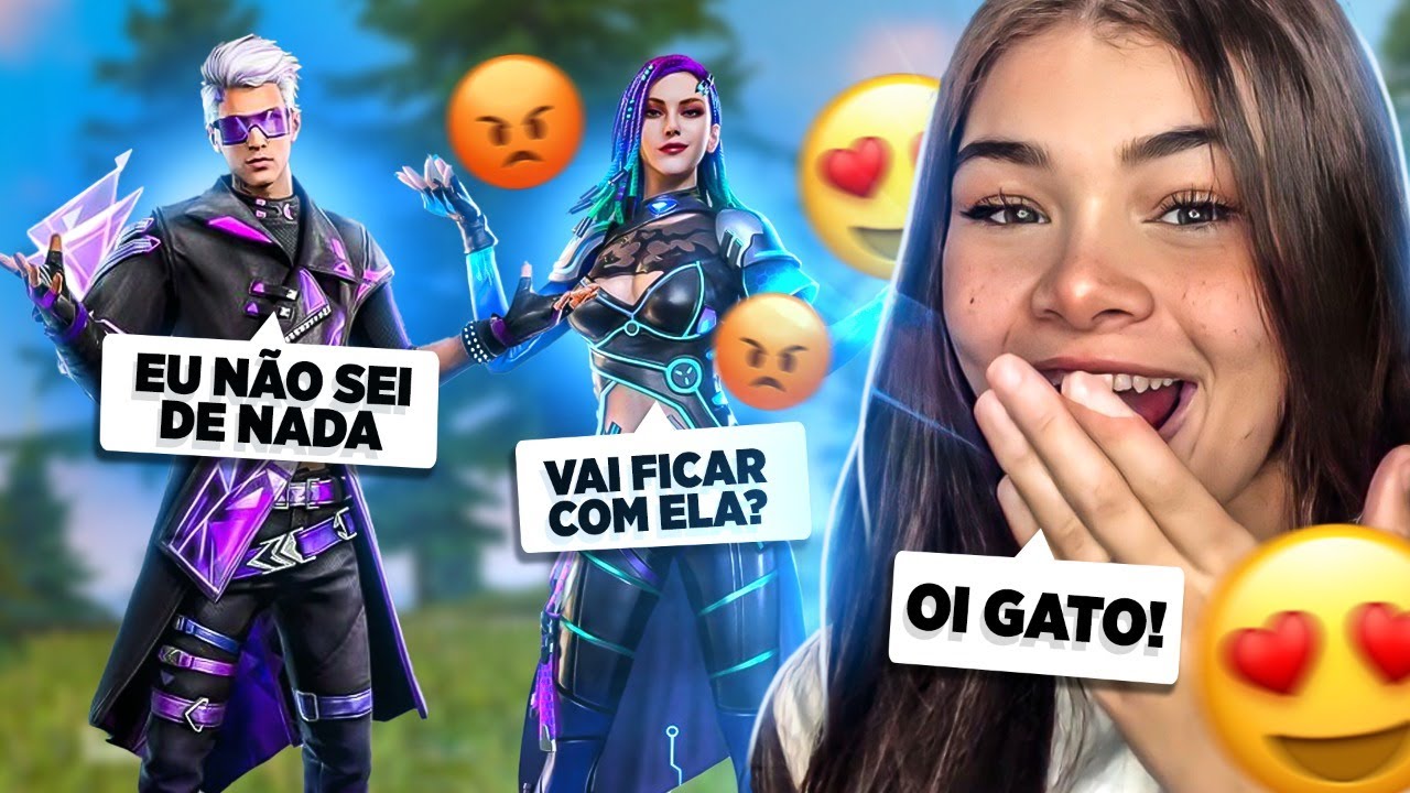 FIZ CIÚMES PRO CASAL BRIGAR NO FREE FIRE 😂
