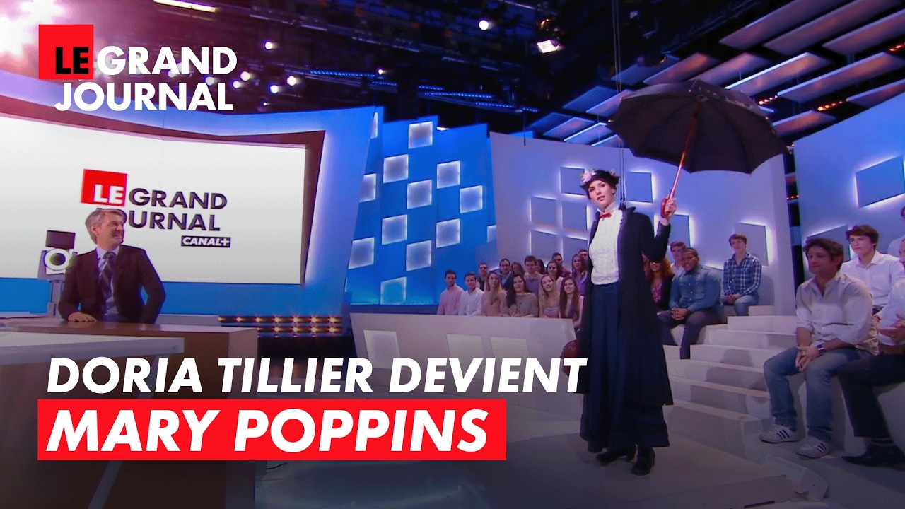 Doria Tillier : une m&eacute;t&eacute;o magique en Mary Poppins ! ☂️✨ | Le Grand Journal