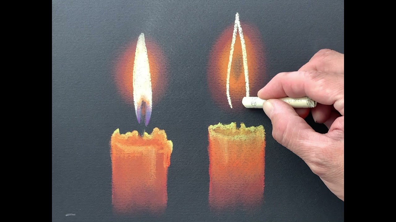 Dibujo y Pintura de Representación (Colores pastel sobre papel negro)
