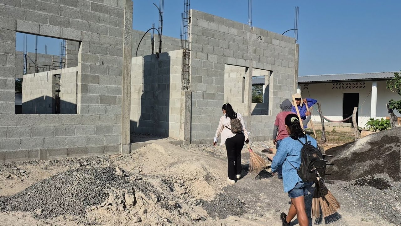 Todos se quedaron admirados hoy la casa quedará limpia y terminada 😉🏠🤩