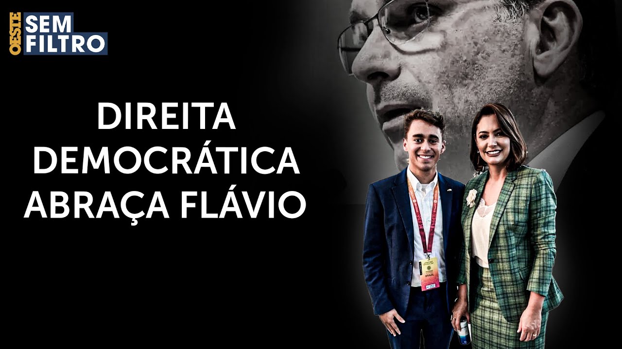 Lideranças da direita democrática enaltecem candidatura presidencial de Flávio Bolsonaro