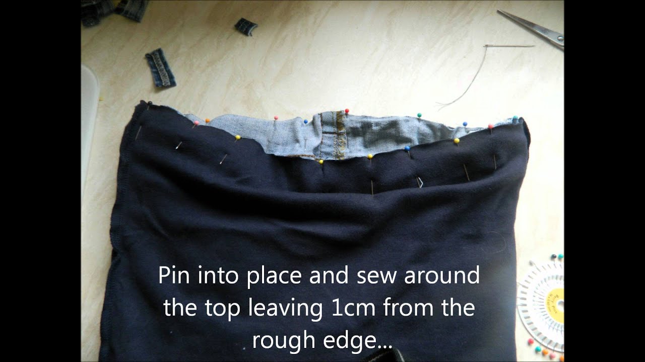 how to make maternity jeans