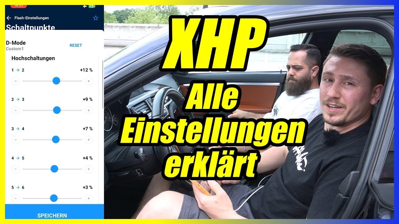 BMW XHP Einstellungen erklärt (Schaltpunkte Drehmomentlimit Schaltgeschwindigkeit usw.) auch für MHD