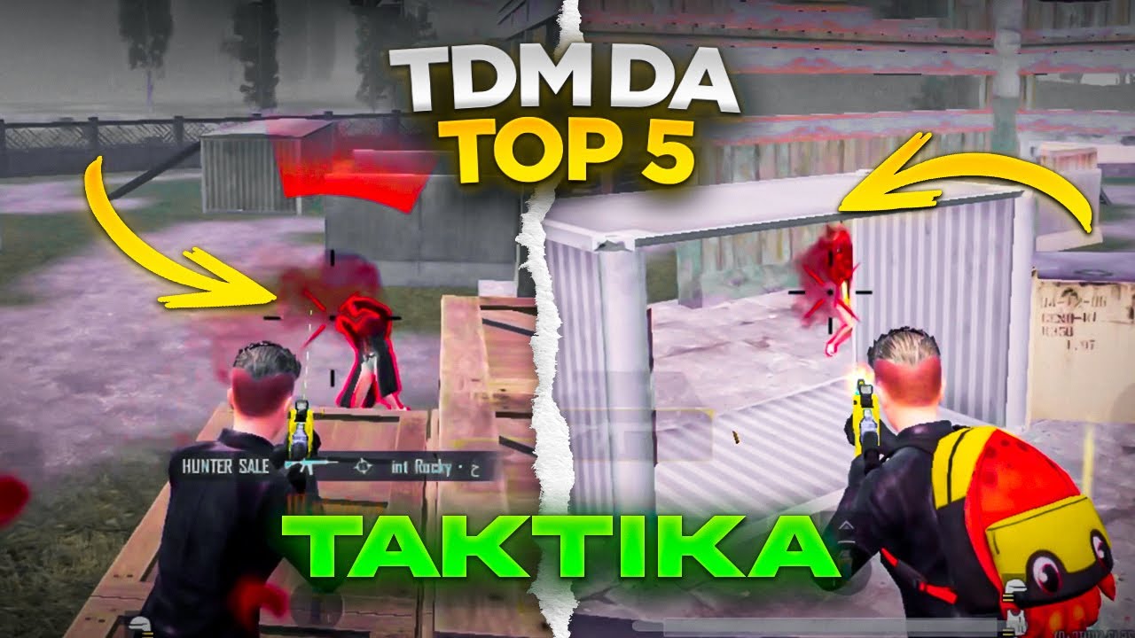 TOP 5 TDM TAKTIKALAR | 90% o'yinchilar bularni bilmaydi!!!