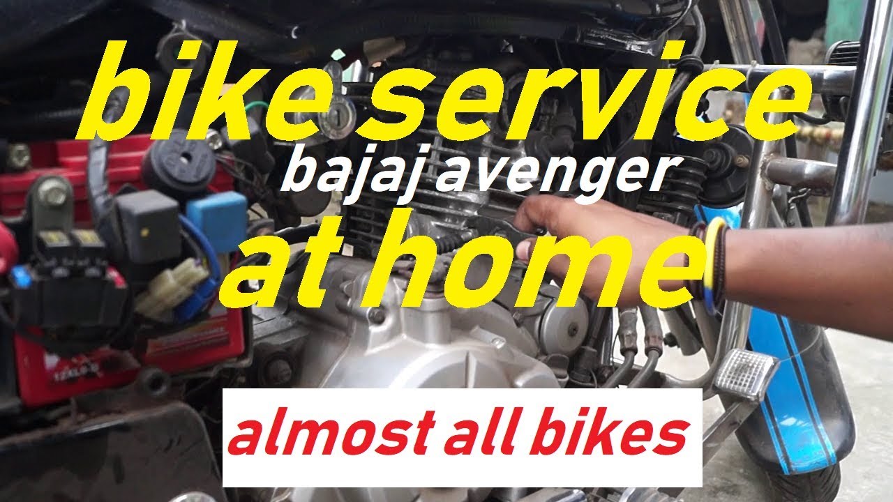 bajaj avenger service at home