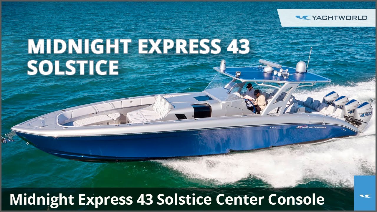 Fast Center Console: 2021 Midnight Express 43 Solstice W/Quad 450R Racing Engines