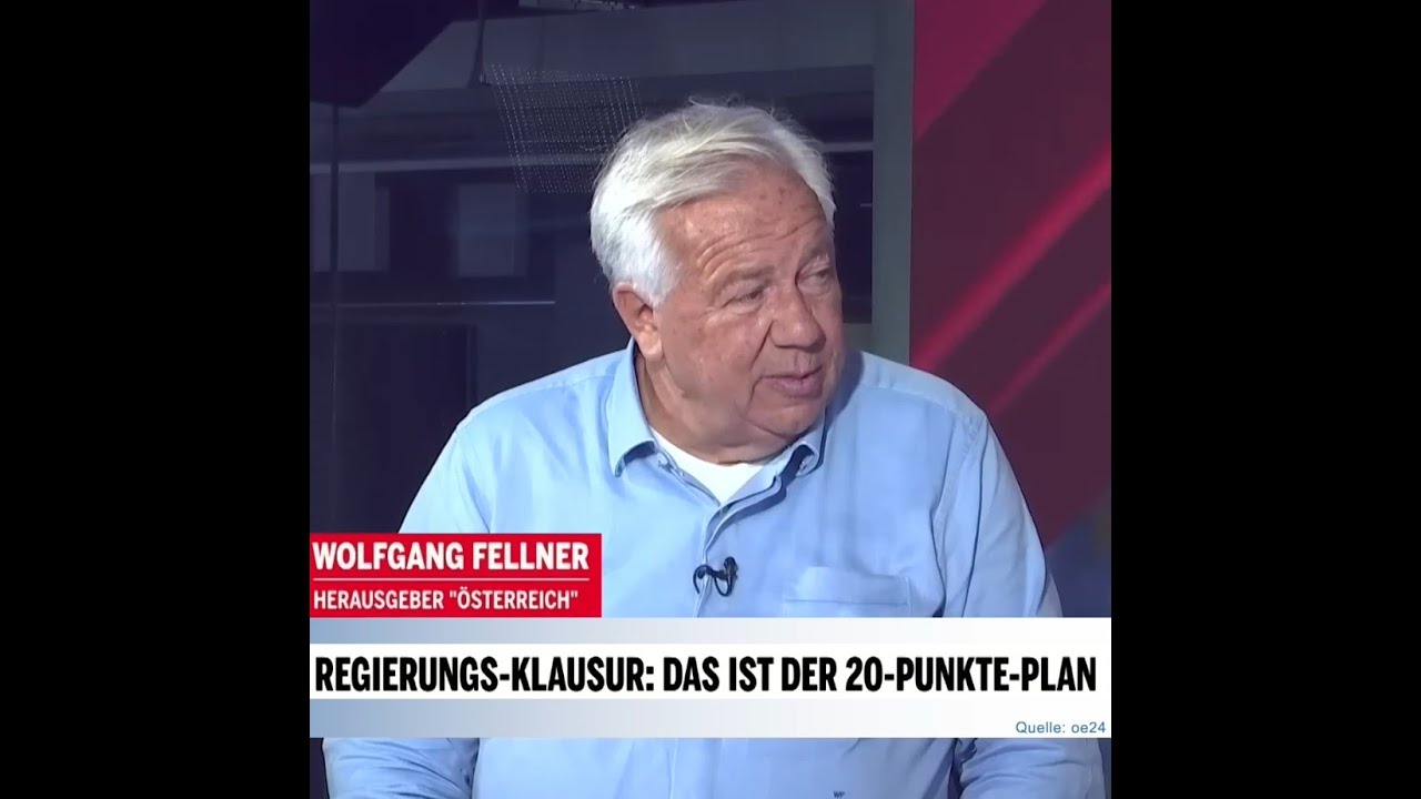 Wolfgang Fellner rechnet mit Verlierer-Ampel ab & fordert Neuwahlen!
