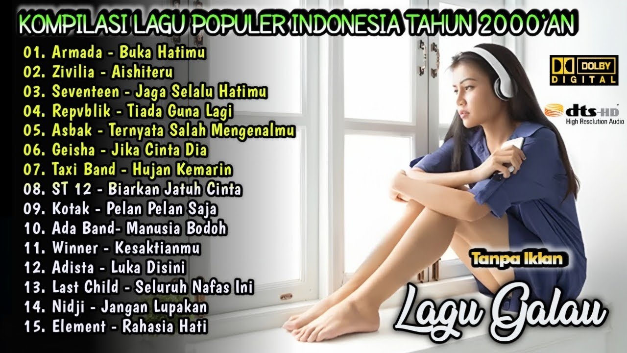 Kumpulan Lagu Populer Indonesia Terbaik | Lagu Kenangan 90-2000'an Terbaik | Zivilia,ST12,Kotak,Dewa