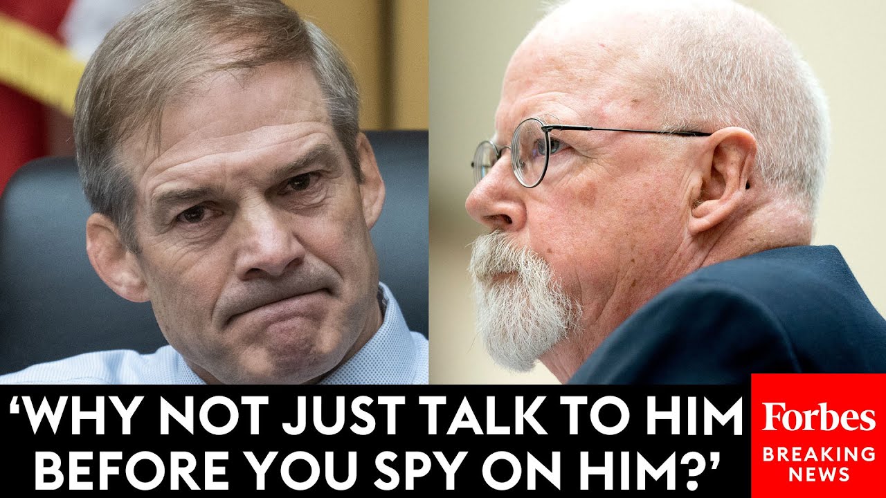 Jim Jordan Grills John Durham About FBI Treatment Of Carter Page