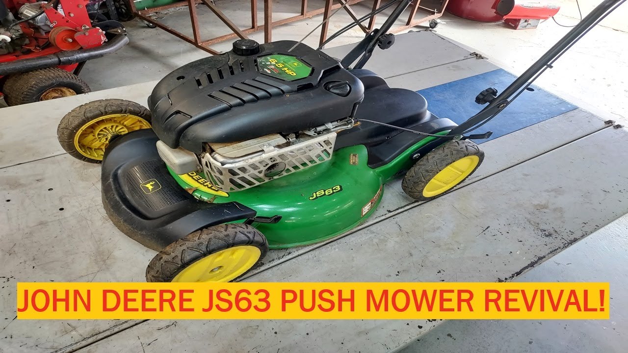John Deere JS63 Push Mower | Briggs Intek Engine | Let's Save Her!