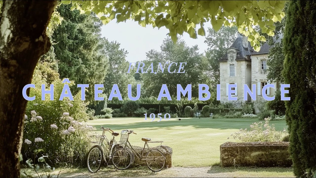 you're in the gardens of a French chateau in the summer | vintage ambience