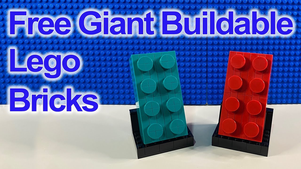 FREE Triple-sized Buildable Lego Bricks in Red & Teal (Sets 6313291 & 6346102)